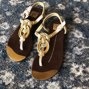 Dolce vita gold sandals